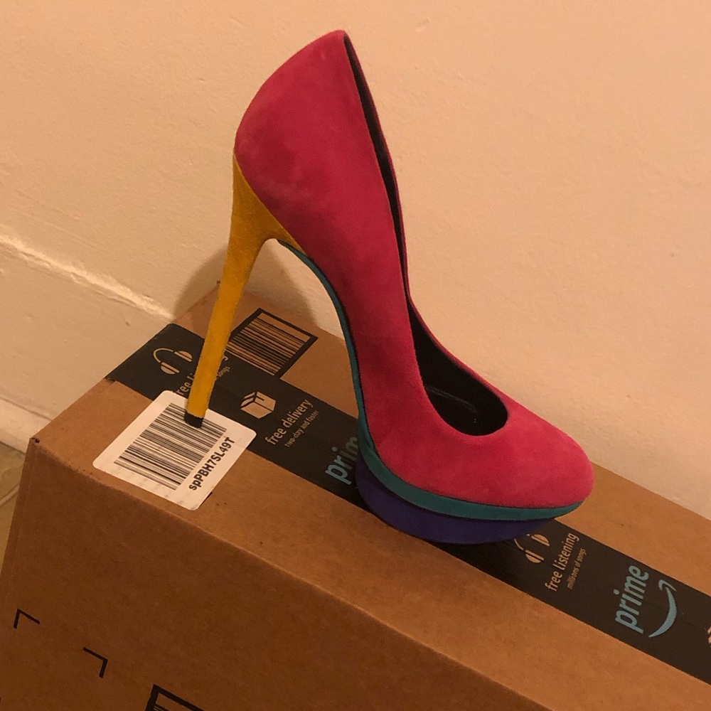 Color block Heels
